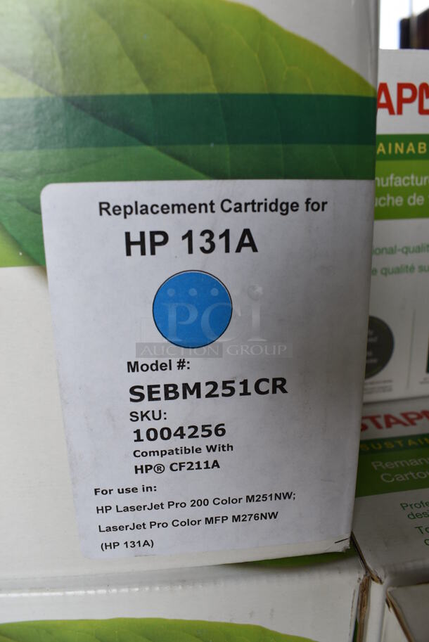 13 Various Boxes of Staples Ink Cartridges; 3 HP131A Blue, 3 HP131A Magenta, 2 HP131A Yellow, 5 HP131A Black. 13 Times Your Bid! - Image 5 of 12