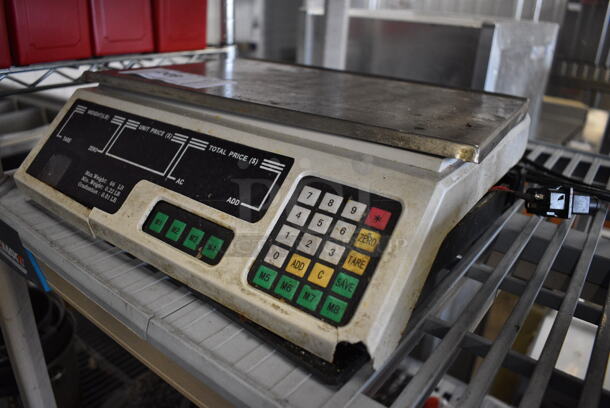 Metal Commercial Countertop Food Portioning Scale. 14x14x4. Tested and Powers On - Image 2 of 4