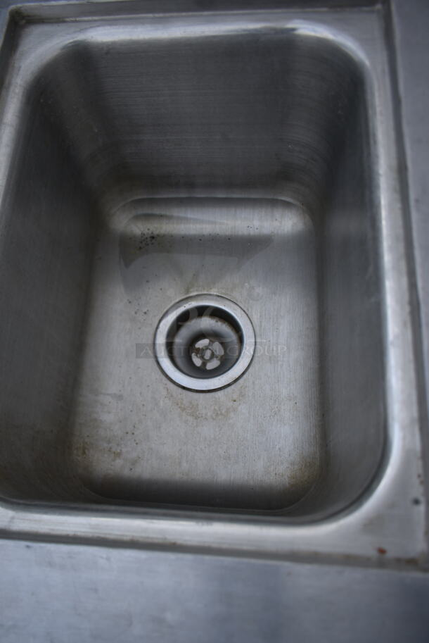 Stainless Steel Commercial Table w/ Sink Bay, Faucet, Handles, Back Splash and Under Shelf. Bay 11.5x15.5 - Image 5 of 6