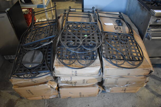 PALLET LOT OF 28 BRAND NEW! Black Metal Mesh Patio Chairs. 15.5x19x35. 28 Times Your Bid! - Image 5 of 5