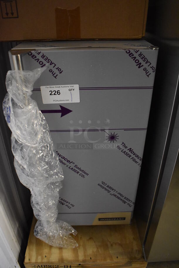 BRAND NEW SCRATCH AND DENT! 2022 Hoshizaki C-80BAJ-AD Stainless Steel Commercial Self Contained Undercounter Cubelet Ice Machine. 115-120 Volts, 1 Phase. 15x21x32. Tested and Working! - Image 1 of 8