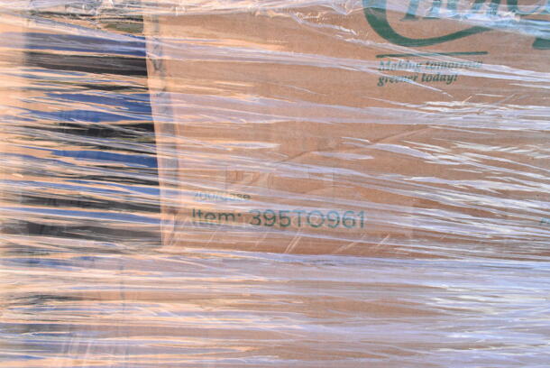 30 BRAND NEW! Items Including 394365L Noble Products Powder-Free Disposable Clear Vinyl Gloves for Foodservice - Large - 1000/Case, 394345L Noble NexGen Powder-Free Disposable Black Hybrid 3 Mil Thick Gloves - Large - 1000/Case, 395TO961 EcoChoice 9" x 6" x 3" Compostable Sugarcane / Bagasse 1 Compartment Take-Out Container - 200/Case, 552D6653 Chef & Sommelier D6653 47.36 oz. Open Up Decanter by Arc Cardinal - 2/Case, 130WSPOON Choice Medium Weight White Plastic Teaspoon - 1000/Case, 760WY9LT Lavex 9 oz. Translucent, Individually Wrapped Cups - 1000/Case, 395RP10PF EcoChoice No PFAS Added 10" Natural Bagasse Blend Plate - 500/Case. 30 Times Your Bid!  - Image 6 of 12