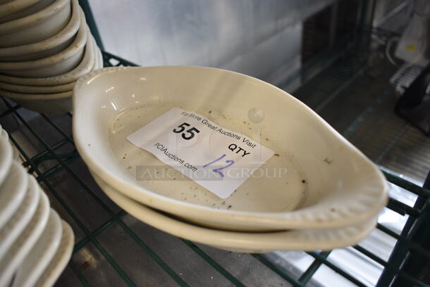 12 White Ceramic Single Serving Casserole Dishes. 10x5x1. 12 Times Your Bid! - Image 2 of 3