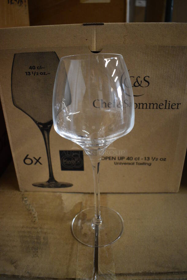 24 BRAND NEW IN BOX! Chef & Sommelier Flute Glasses. 3x3x9.25. 24 Times Your Bid!