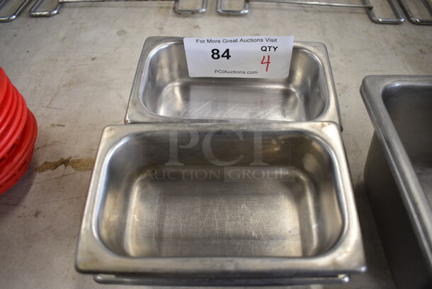 4 Stainless Steel 1/9 Size Drop In Bins. 1/9x2. 4 Times Your Bid! - Image 2 of 3
