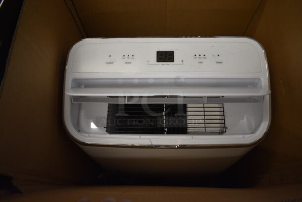 IN ORIGINAL BOX! General Electric 3-in-1 Portable Air Conditioner / Fan / Dehumidifier. 17x14x30