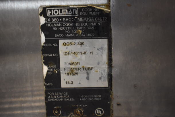 Holman QCS-2-800 Stainless Steel Commercial Countertop Electric Powered Oven. 208 Volts, 1 Phase.  - Image 5 of 7