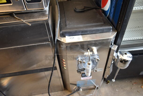 Taylor 430-12 Stainless Steel Commercial Countertop Single Flavor Soft Serve Ice Cream Machine w/ Drink Mixing Attachment. 115 Volts, 1 Phase.  - Image 1 of 6
