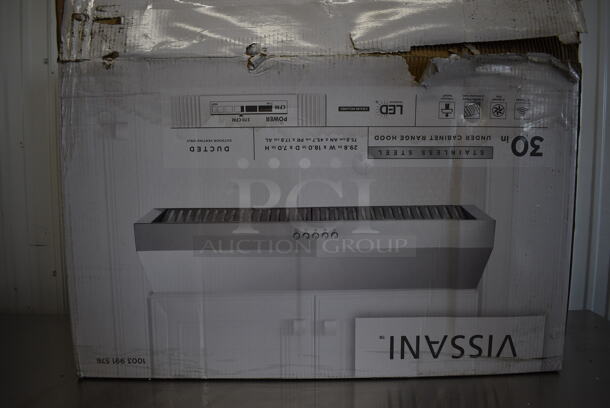 BRAND NEW IN BOX! Vissani QR272S Stainless Steel Under Cabinet Range Hood. 120 Volts, 1 Phase. 30x19x6 - Image 9 of 9