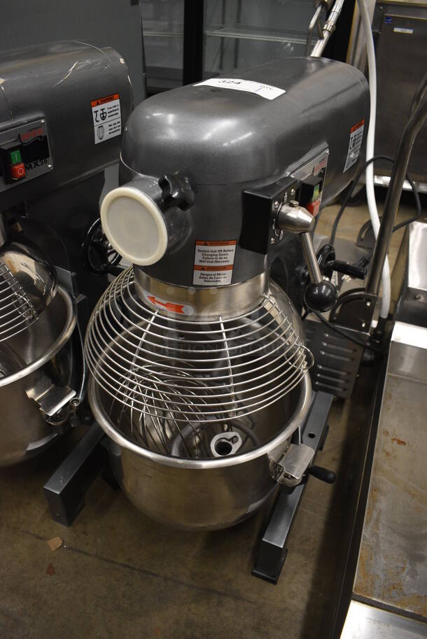 Avantco MX20 Metal Commercial Countertop 20 Quart Planetary Dough Mixer w/ Stainless Steel Mixing Bowl, Bowl Guard, Dough Hook, Paddle and Whisk Attachment. 120 Volts, 1 Phase. 18x20x32. Tested and Working! - Image 2 of 6
