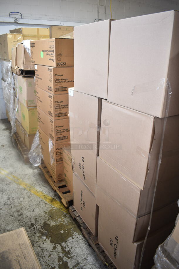 PALLET LOT of 16 BRAND NEW Boxes of 18" Corrugated Circles. 16 Times Your Bid!  - Image 2 of 4