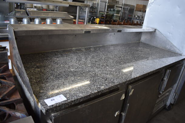 Bari Stainless Steel Commercial Dough Retarder w/ Granite Countertop on Commercial Casters. 76x30.5x48. Tested and Working! - Image 4 of 7