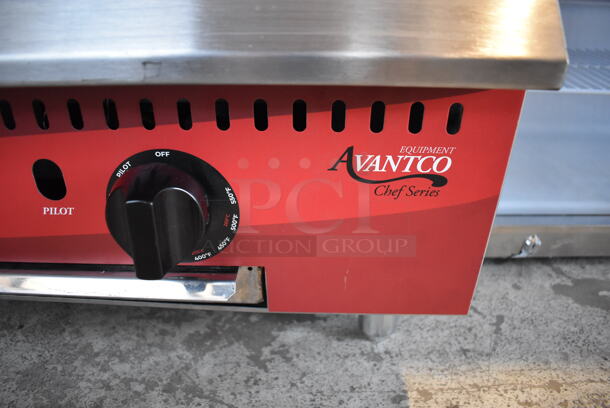 BRAND NEW SCRATCH AND DENT! 2021 Avantco 177CAG36TG Stainless Steel Commercial Countertop Natural Gas Powered Flat Top Griddle. 36x30x16 - Image 6 of 7