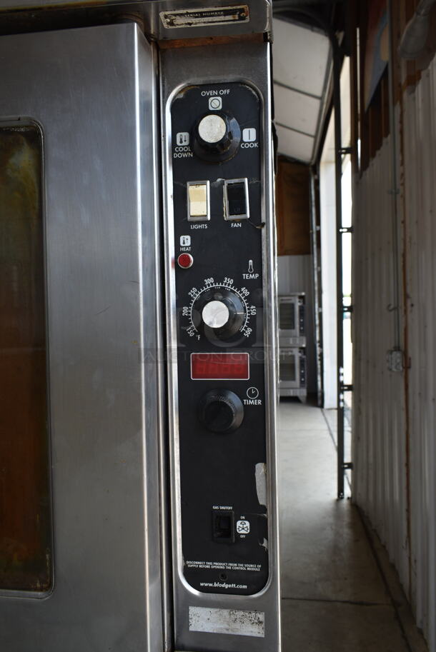 2 Blodgett Stainless Steel Commercial Natural Gas Powered Full Size Convection Oven w/ View Through Doors, Metal Oven Racks and Thermostatic Controls on Commercial Casters. 2 Times Your Bid! - Image 4 of 11