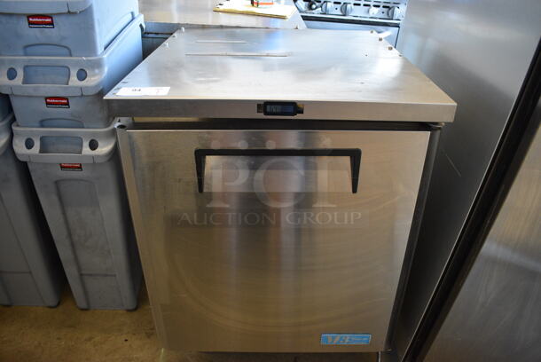 Turbo Air Model MUF-28 Stainless Steel Commercial Single Door Undercounter Freezer. 115 Volts, 1 Phase. 27.5x30x37. Tested and Working!
