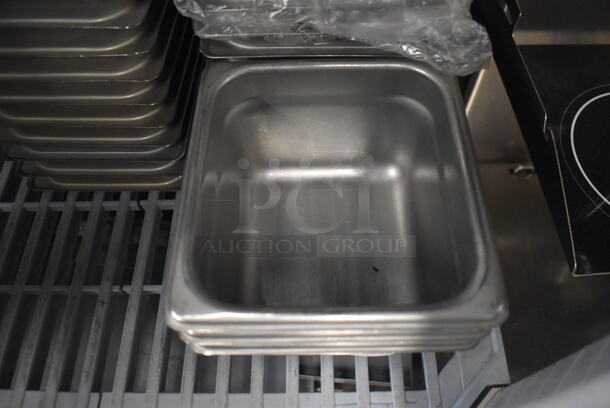 27 Stainless Steel 1/6 Size Drop In Bins. 1/6x4. 27 Times Your Bid! - Image 3 of 4