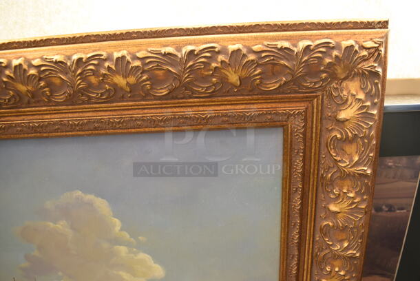 Framed Canvas Painting Reproduction of View of the Bacino di San Marco by Antonio Canaletto From Art Dealer Ed Mero! - Image 4 of 6