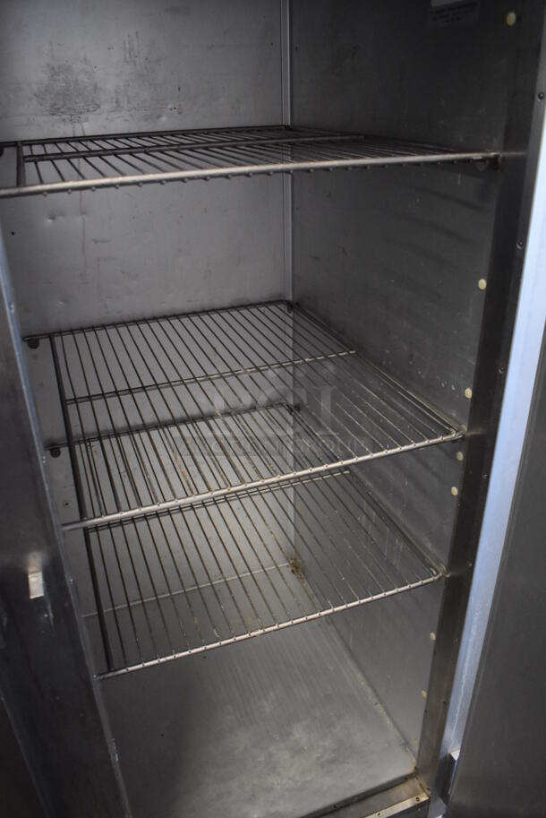 Traulsen G20010 Stainless Steel Commercial 2 Door Reach In Cooler on Commercial Casters. 115 Volts, 1 Phase. 52x34x82. Tested and Working! - Image 5 of 7