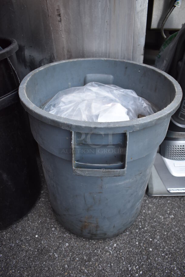 4 Various Trash Cans w/ 1 Lid. Includes 19.5x19.5x23. 4 Times Your Bid! - Image 3 of 3