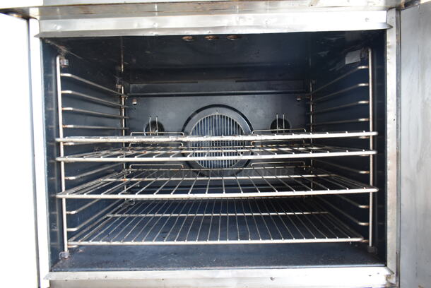 2 Blodgett Stainless Steel Commercial Natural Gas Powered Full Size Convection Oven w/ View Through Doors, Metal Oven Racks and Thermostatic Controls on Commercial Casters. 2 Times Your Bid! - Image 10 of 11