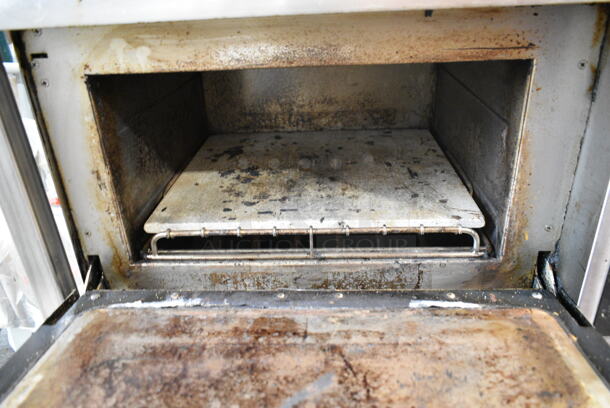 Turbochef NGC Stainless Steel Commercial Electric Powered Rapid Cook Oven on Equipment Stand w/ Commercial Casters. 208/240 Volts, 1 Phase.  - Image 5 of 6