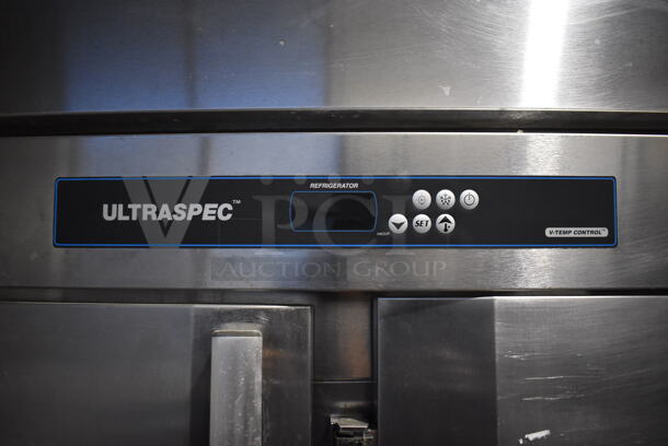 Victory RSA-2D-S1-HD-SPEC27 Stainless Steel Commercial 4 Half Size Door Reach In Cooler on Commercial Casters. 115 Volts, 1 Phase. 52x35x84. Tested and Working! - Image 4 of 7