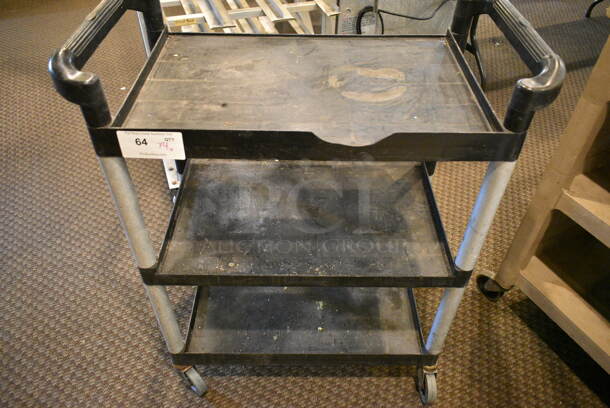 4 Various Items Including 3 Poly 3 Tier Carts on Commercial Casters and 1 Ingredient Bin. Includes 32x16x38, 14x30x28. 4 Times Your Bid! (main dining room) - Image 2 of 5