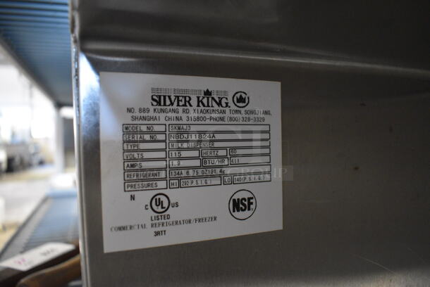 Silver King Model SKMAJ3 Stainless Steel Commercial Countertop Milk Dispenser. Does Not Have Refrigeration or Electrical. 115 Volts, 1 Phase. 38x17.5x39.5 - Image 4 of 5