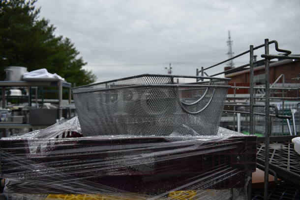 Metal Pan Rack w/ Poly Trays on Commercial Casters. 24x26x64 - Image 2 of 5