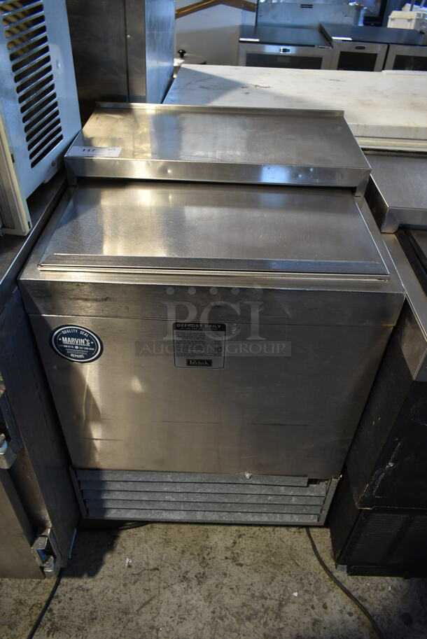 Perlick 8340UL Stainless Steel Commercial Back Bar Bottle Cooler w/ Sliding Lid. 115 Volts, 1 Phase. Tested and Powers On But Does Not Get Cold - Image 1 of 6