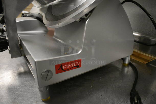 Avantco SL300C Stainless Steel Commercial Countertop Automatic Meat Slicer / Blade Sharpener. 110-120 Volts, 1 Phase. 24x20x19. Item Was in Working Condition on Last Day of Business. (kitchen) - Image 8 of 10
