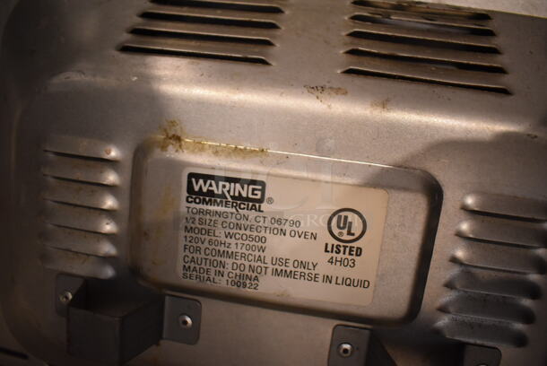 Waring WCO500 Stainless Steel Commercial Countertop Electric Powered Convection Oven. 120 Volts, 1 Phase. 24x17x14. Tested and Powers On But Does Not Get Warm - Image 6 of 7