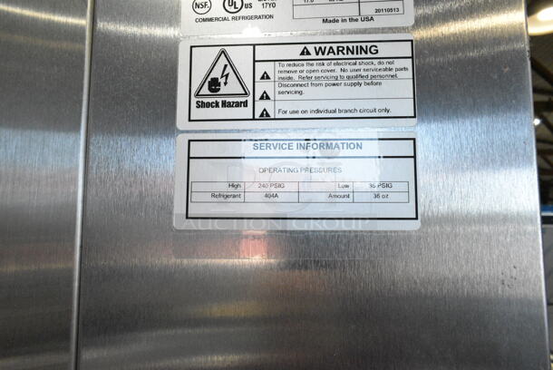 Aladdin Temp-Rite ADL-26 Stainless Steel Commercial Single Door Reach In Cooler. 120 Volts, 1 Phase. Tested and Working! - Image 6 of 6