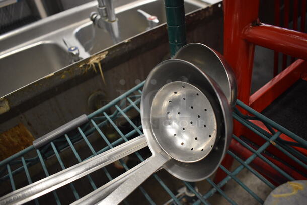3 Various Metal Ladles. Includes 15". 3 Times Your Bid! - Image 2 of 3