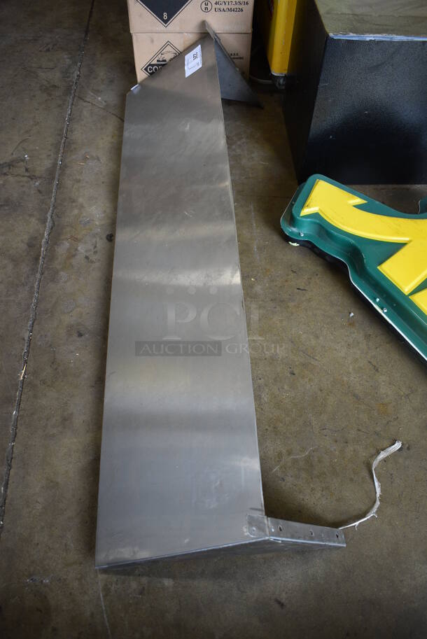 Metal Wall Mount Shelf. 48x12x12 - Image 2 of 3