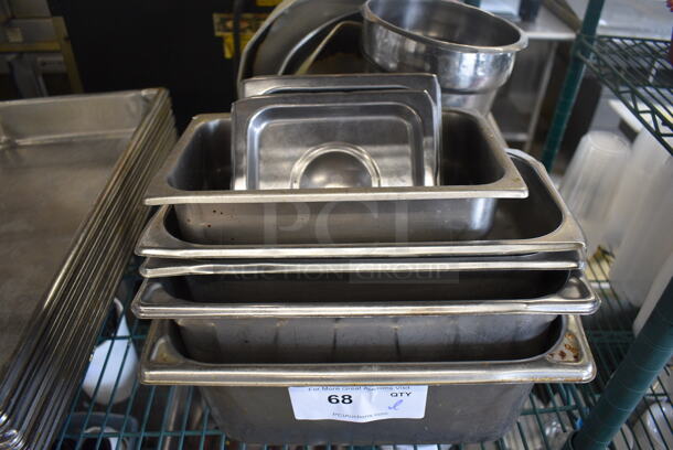 ALL ONE MONEY! Lot of Various Stainless Steel Bins Including Full Size Drop In Bin!  - Image 2 of 4