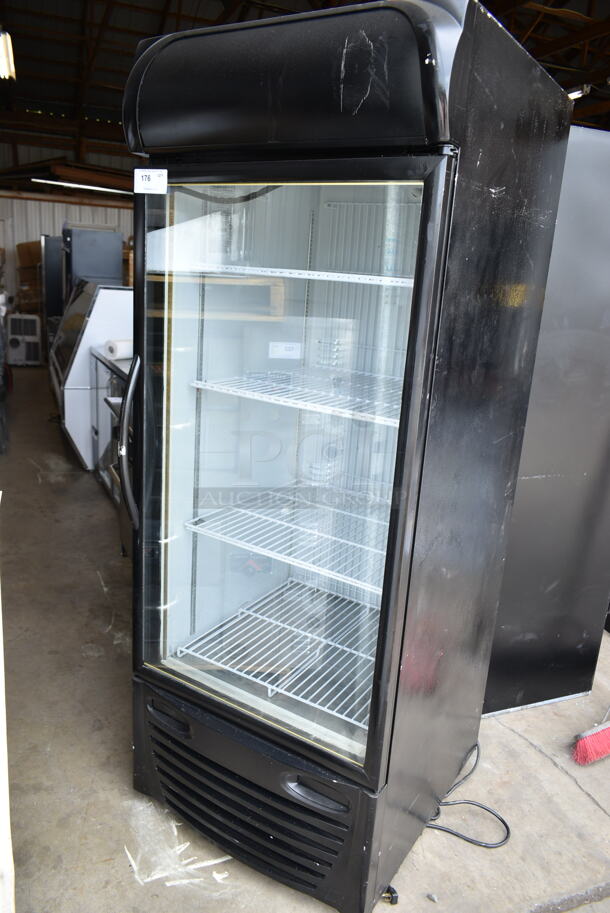 Minus Forty 22-USGF-X1-SCW Metal Commercial Single Door Reach In Freezer Merchandiser w/ Poly Coated Racks. 115 Volts, 1 Phase. Tested and Powers On But Does Not Get Cold - Image 1 of 3