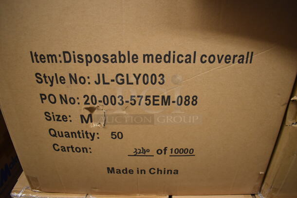 PALLET LOT OF 20 Boxes of BRAND NEW! JL-GLY003 Disposable Medical Coveralls. 20 Times Your Bid! - Image 6 of 7