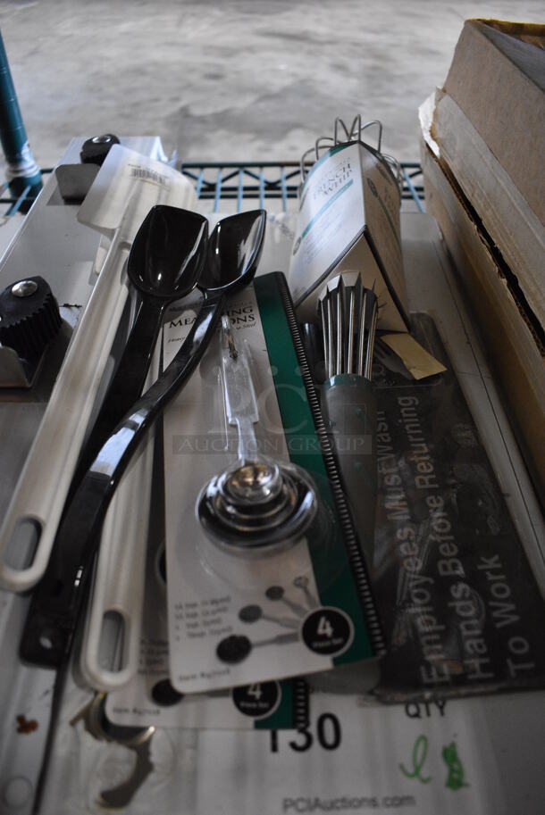 ALL ONE MONEY! Lot of Various BRAND NEW Items Including Whisk, Spoons and Metal Pieces! - Image 2 of 4
