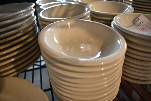 47 White Ceramic Bowls. 5x5x1.5. 47 Times Your Bid! - Image 2 of 4