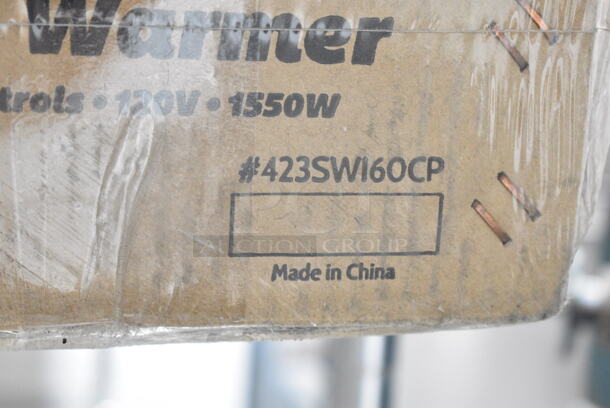 2 BRAND NEW IN BOX! ServIt 423SWI60CP Stainless Steel Commercial 60" High Wattage Strip Warmer with Adjustable Infinite Controls and Cord. 120 Volts, 1 Phase. 2 Times Your Bid! - Image 5 of 5