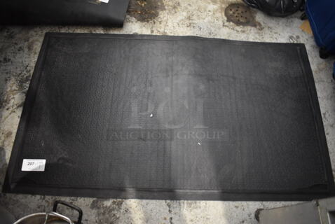 Black Floor Mat. 34x58