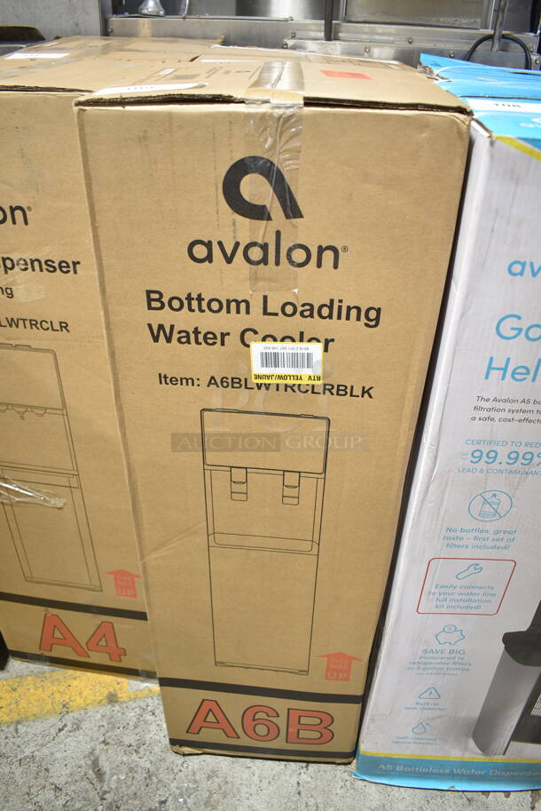 BRAND NEW IN BOX! Avalon A6BLWTRCLRBLK Stainless Steel Bottom Loading Water Cooler. 115 Volts, 1 Phase.  - Image 2 of 3