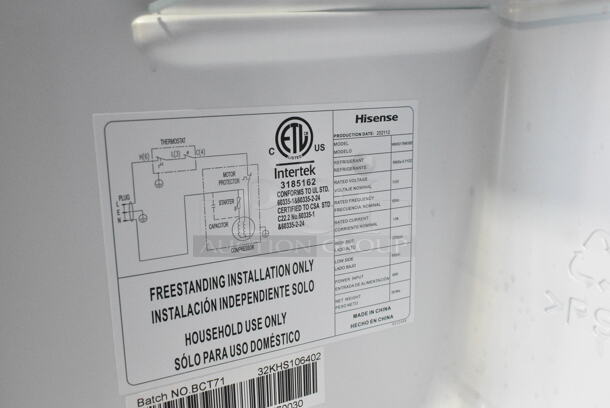 Hisense WMS017M6XBE Mini Cooler. 115 Volts, 1 Phase. Tested and Working! - Image 5 of 5