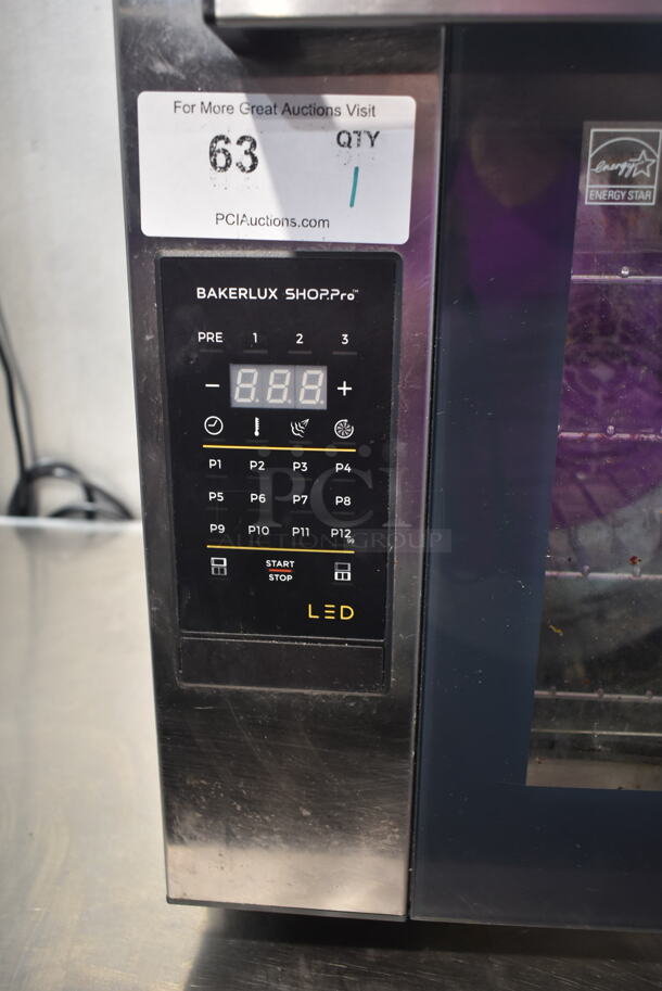 Cadco Unox XAFT-04HS-ELDV-US Stainless Steel Commercial Countertop Electric Powered Half Size Convection Oven. 208-240 Volts, 1 Phase.  - Image 3 of 7