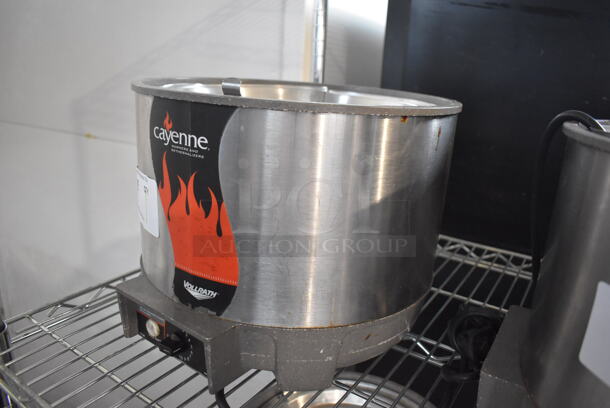 Vollrath Cayenne HS-11 Stainless Steel Commercial Countertop Soup Kettle Food Warmer w/ Lid. Does Not Have Drop In. 120 Volts, 1 Phase. Tested and Working! - Image 2 of 6