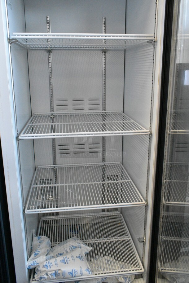 2019 Habco SE18 Metal Commercial Single Door Reach In Cooler Merchandiser w/ Poly Coated Racks. 115 Volts, 1 Phase. Tested and Working! - Image 2 of 3