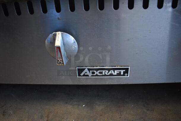 Adcraft Stainless Steel Commercial Countertop Natural Gas Powered Flat Top Griddle. 48x30x16 - Image 5 of 5