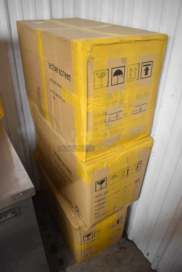 4 Boxes of 200 BRAND NEW! Face Shield Protective Isolation Masks. Total of 800 Masks. 4 Times Your Bid! - Image 5 of 5
