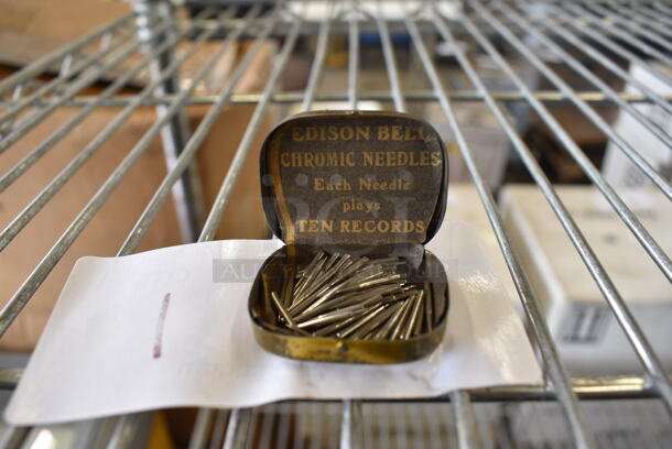 Edison Bell Elecric Chromic Needles for Record Playing In Metal Tin. 1.5x1.5x0.5 - Image 2 of 4